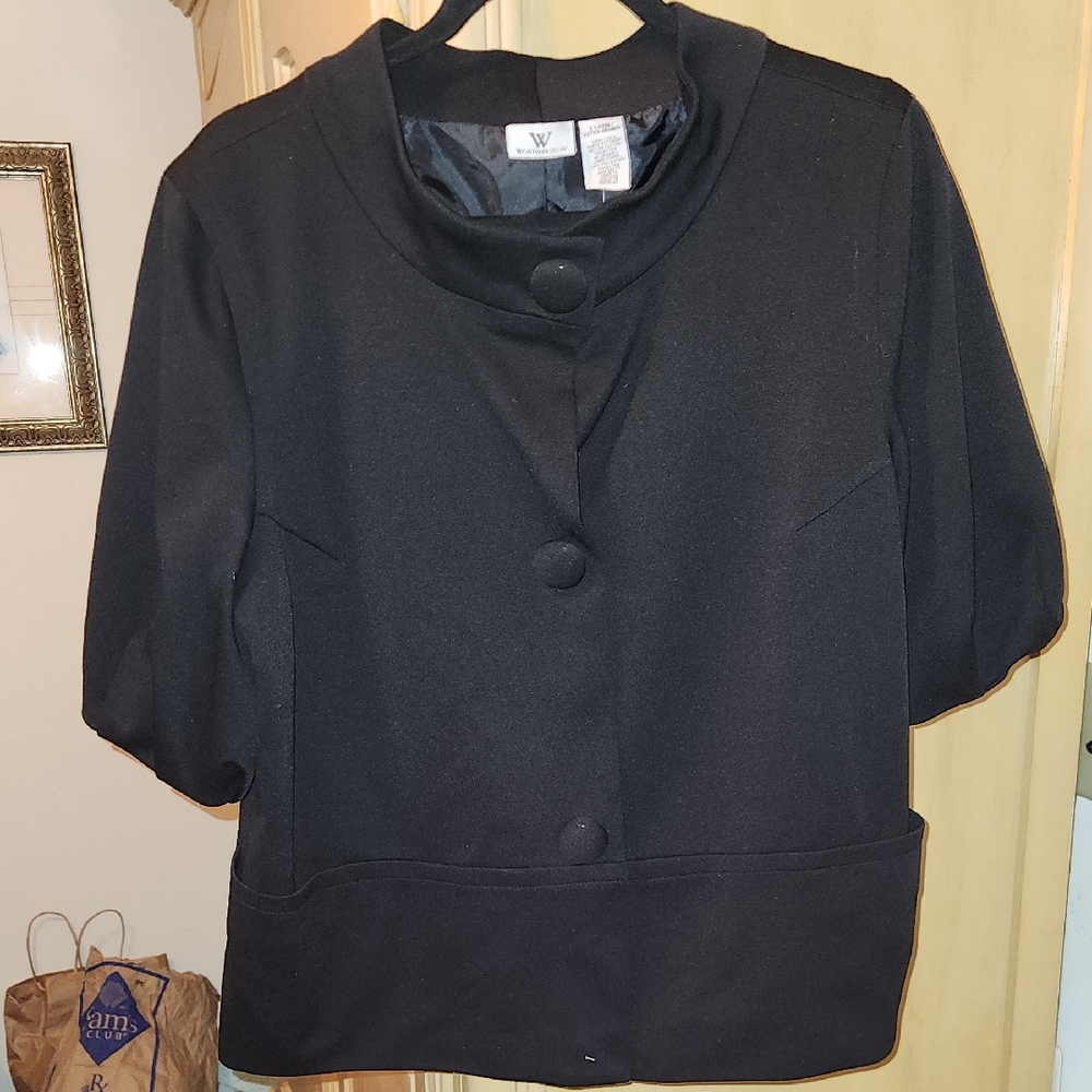 Worthington Black Cape Jacket